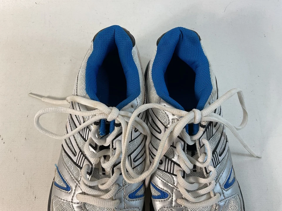 Tênis de corrida masculino Slazenger branco azul tênis esportivo Reino Unido 6 UE 39 - Imagem 4 de 4