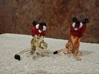 Blown Glass Animal - 2 Sitting Lions — photo 1