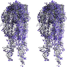 Artificial Flowers for Outdoors with 120 Blooms, Faux Silk Flowers for Outside,