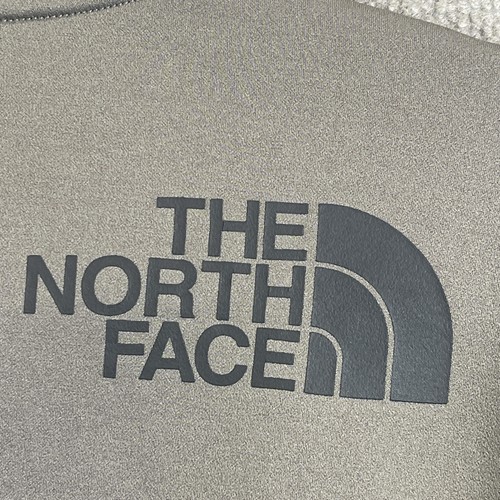 North Face Sweatshirt Womens XS Brown Crop Crewneck Logo Pullover Fleece Top - Picture 5 of 13
