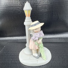 Enesco Kim Anderson Ceramic Figurine I Believe In You Lavender Is Positive 1998