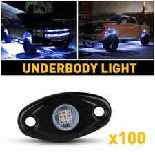Blue 100 Pods Rock LED For Truck Lights Jeep Offroad UTV Boat ATV Underbody Lamp