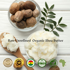 Organic Unrefined 100 Natural Shea Butter Ghana Skin and Hair Care Moisturizer