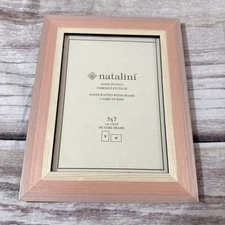 Natalini Pink Italy Wood Photo Frame, 5x7 Handcrafted Wood