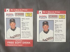 1997 Madd Dry-er Friar Wally Joyner Rare with drink tab San Diego Padres 