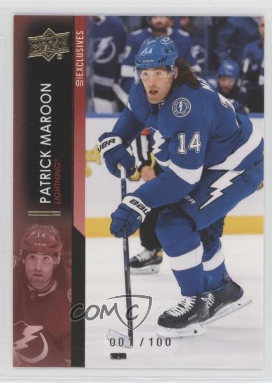 2021-22 Upper Deck Series 2 UD Exclusives 1/100 Patrick Maroon #413 b8c