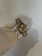 Rolex Datejust 16233 Bi-Metal Jubilee 36mm Factory Diamond Dial Watch Only