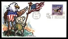 Mayfairstamps US FDC 1988 Washington DC Australia bicentennial hand drawn First