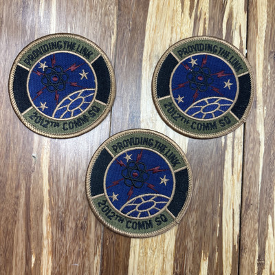 Lot Of 3 Unused USAF 2012th Information Systems Squadron 3  Patches