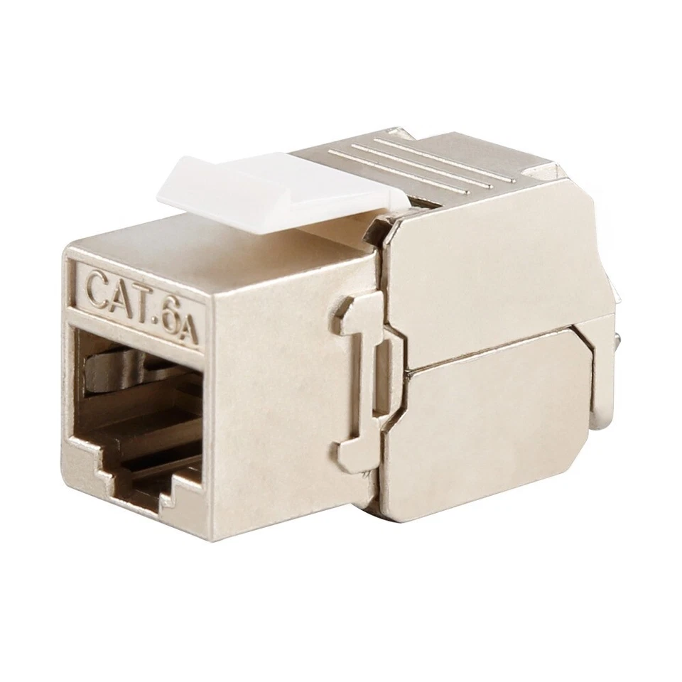 presa di rete dati schermata rj45 cat6A compatibile bticino matix bianco - Immagine 3 di 4