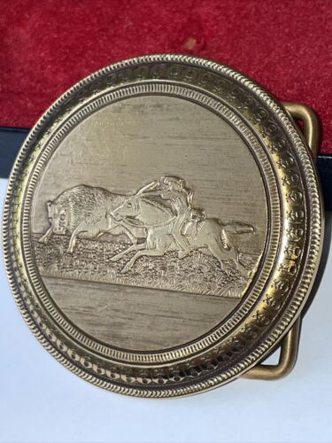 CODY FIREARMS MUSEUM belt buckle Buffalo Bill Historical Center Cody Wy. Vintage - Picture 1 of 12