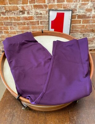 IMAN Global Chic Eggplant Purple Average 360 Slim Ponte Boot-Cut Pant New
