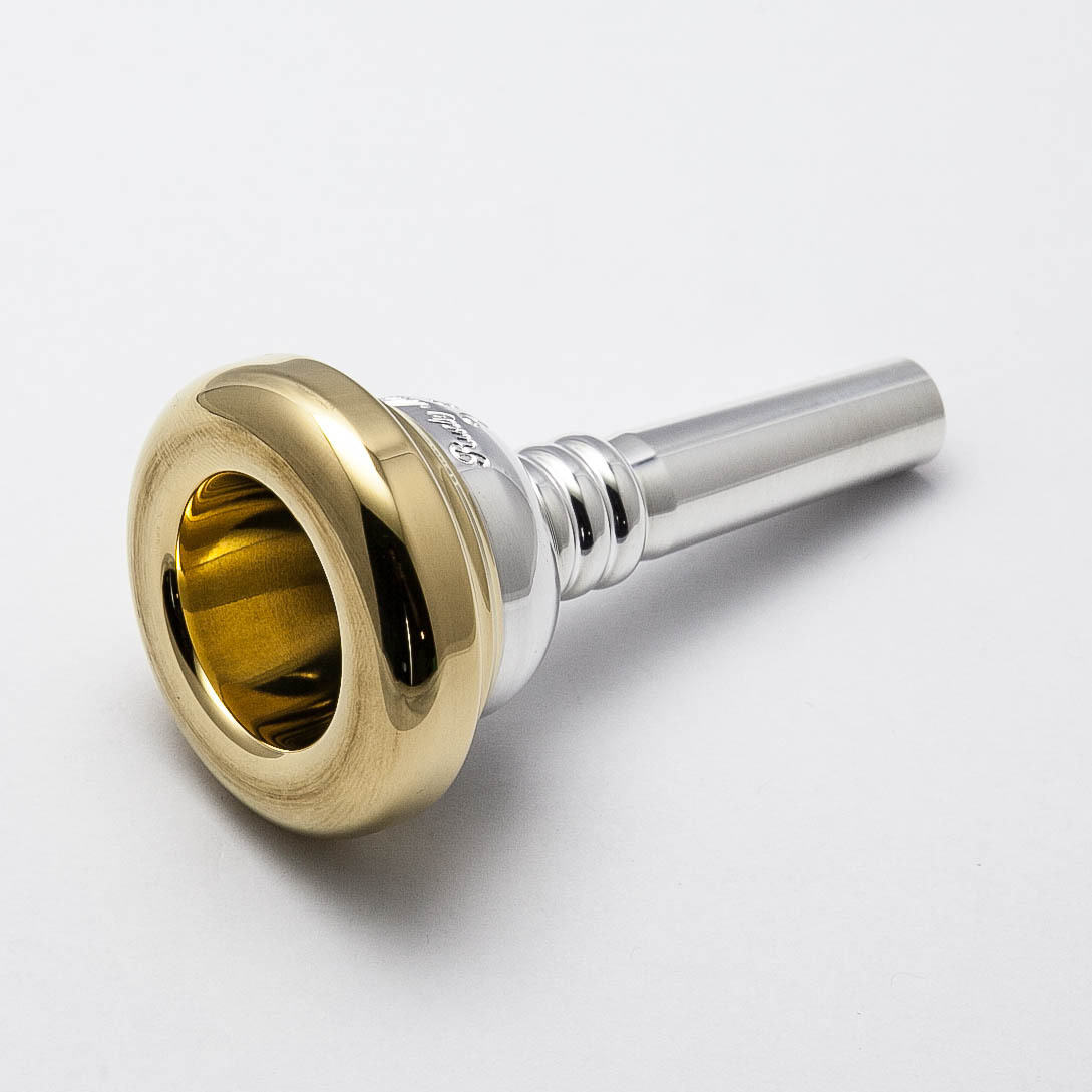 【SALE/59%OFF】 Trombone Mouthpiece, small shank, gold color