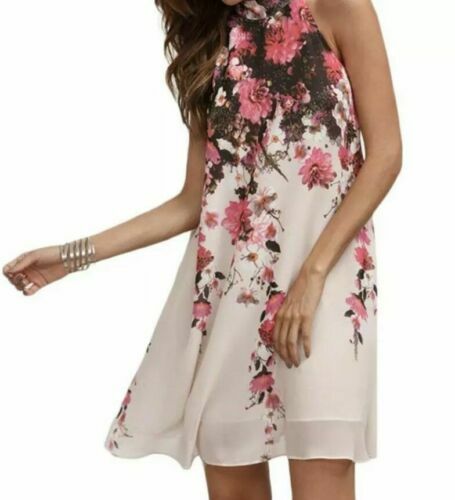 high neck halter dress mini Hallie Satin Halter Neck Mini Dress Small main image 0