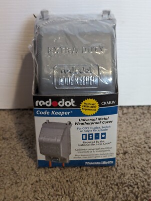 Thomas & Betts Universal Metal Weatherproof Cover Red Dot Code Keeper CKMUV NEW
