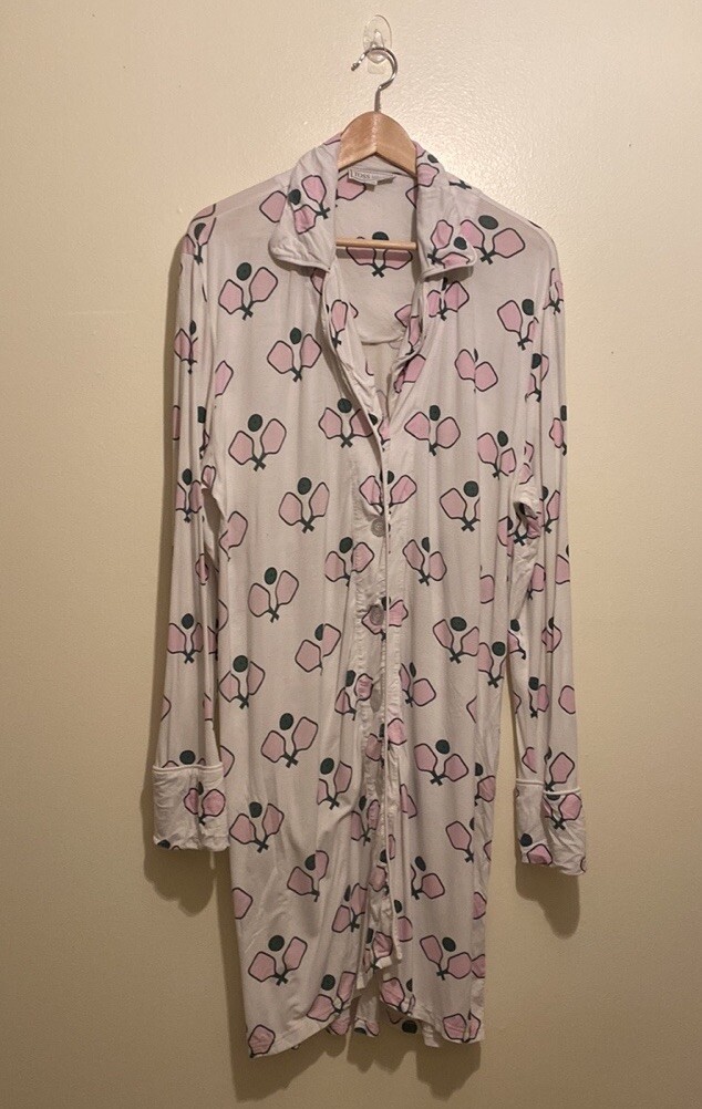 TOSS DESIGN PICKLEBALL PRINT RAYON BUTTON DOWN PA… - image 4
