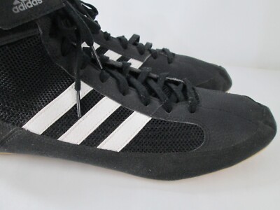 Adidas HVC 2 Wrestling Shoes Mens sz 13 MMA Boxing Black  display picture 2