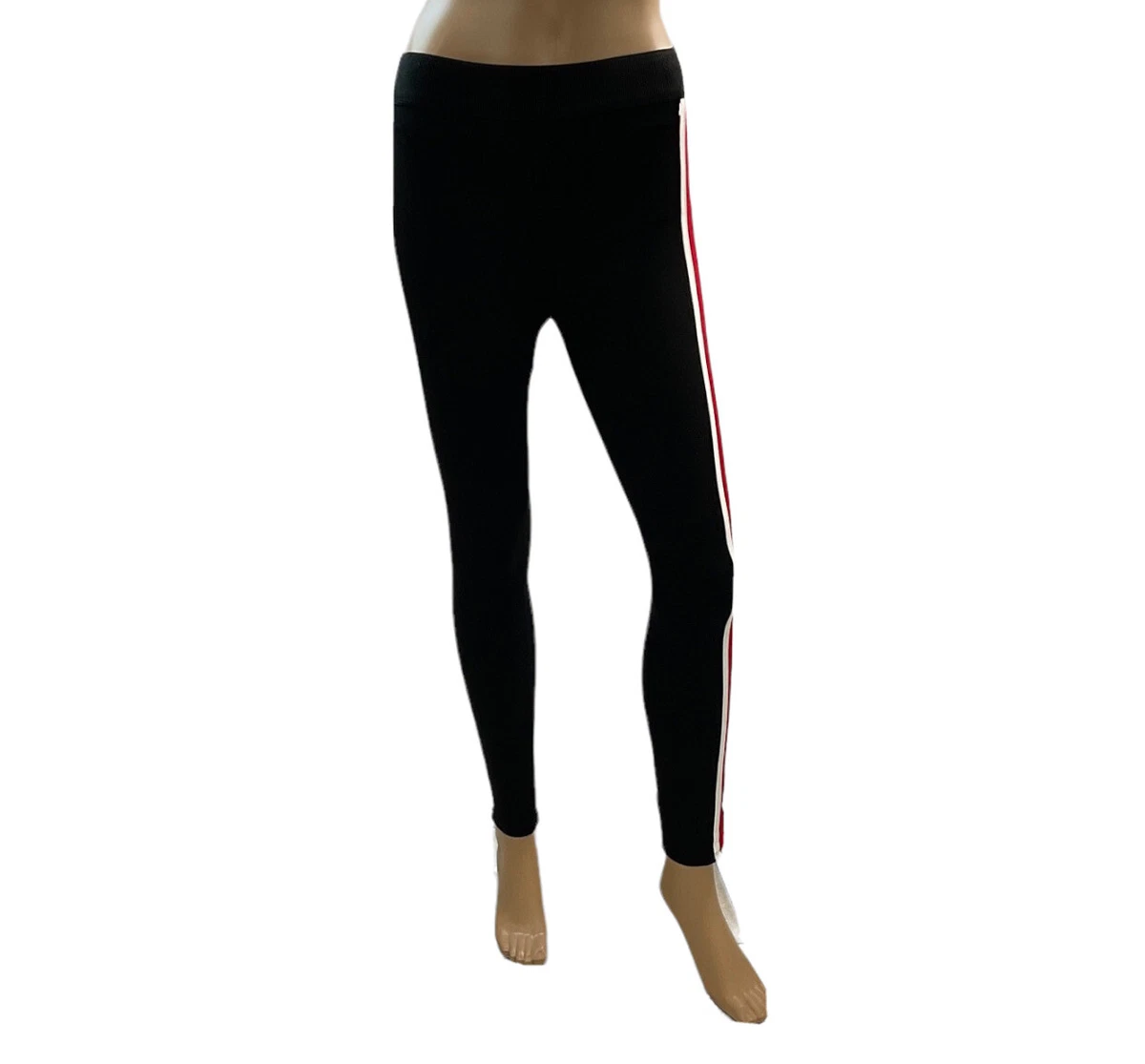 Girls Leggings, Girls White, Red & Black Leggings