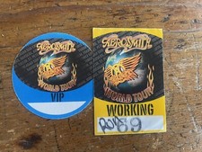 Aerosmith Backstage Sticky Pass Satin Joe Perry Steven Tyler