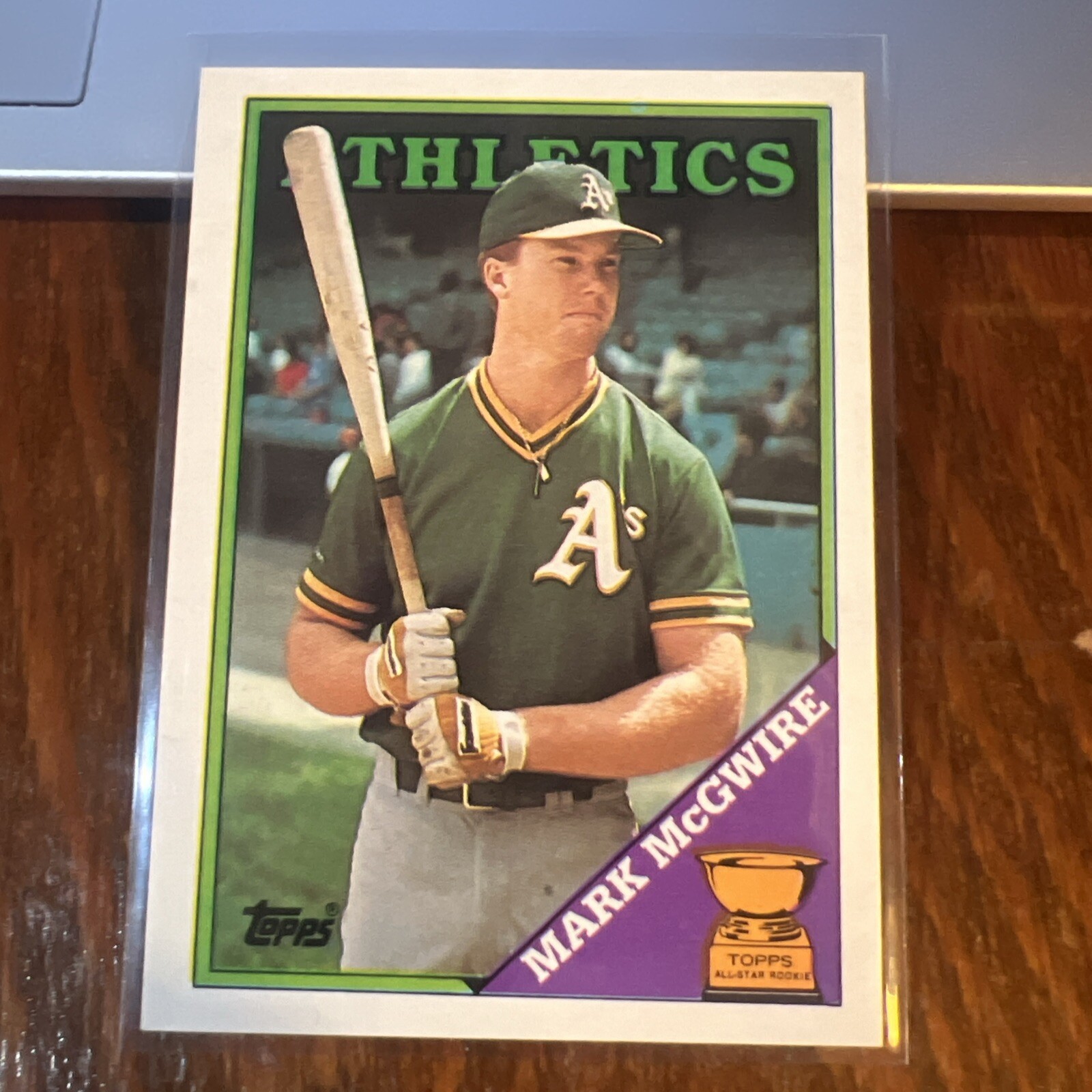 1988 Topps Mark McGwire All-Star Rookie Cup #580 Athletics Cardinals RC