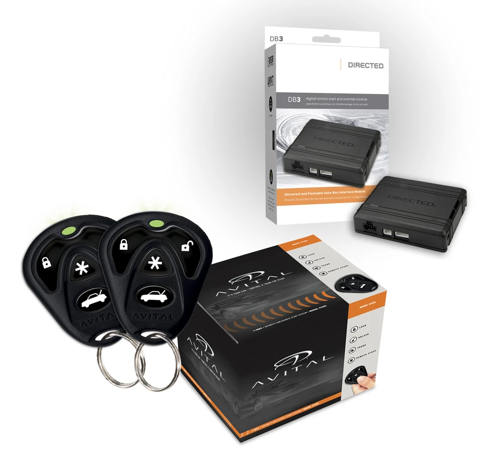 Avital 4105L Remote Start Keyless Entry with DB3 Bypass Module Package 1500 Ft - Image 2 of 4