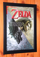 The Legend of Zelda Twilight Princess Gamecube promo small poster Ad page Framed