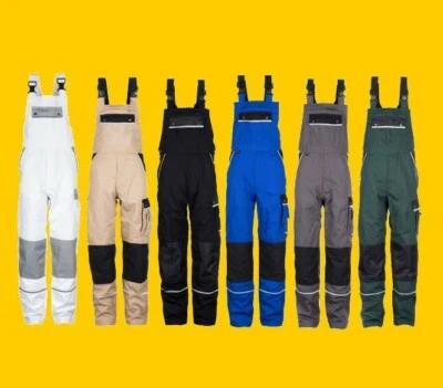 TMG Herren Latzhose Arbeitshose Arbeitskleidung Berufskleidung (Gr.44-60)