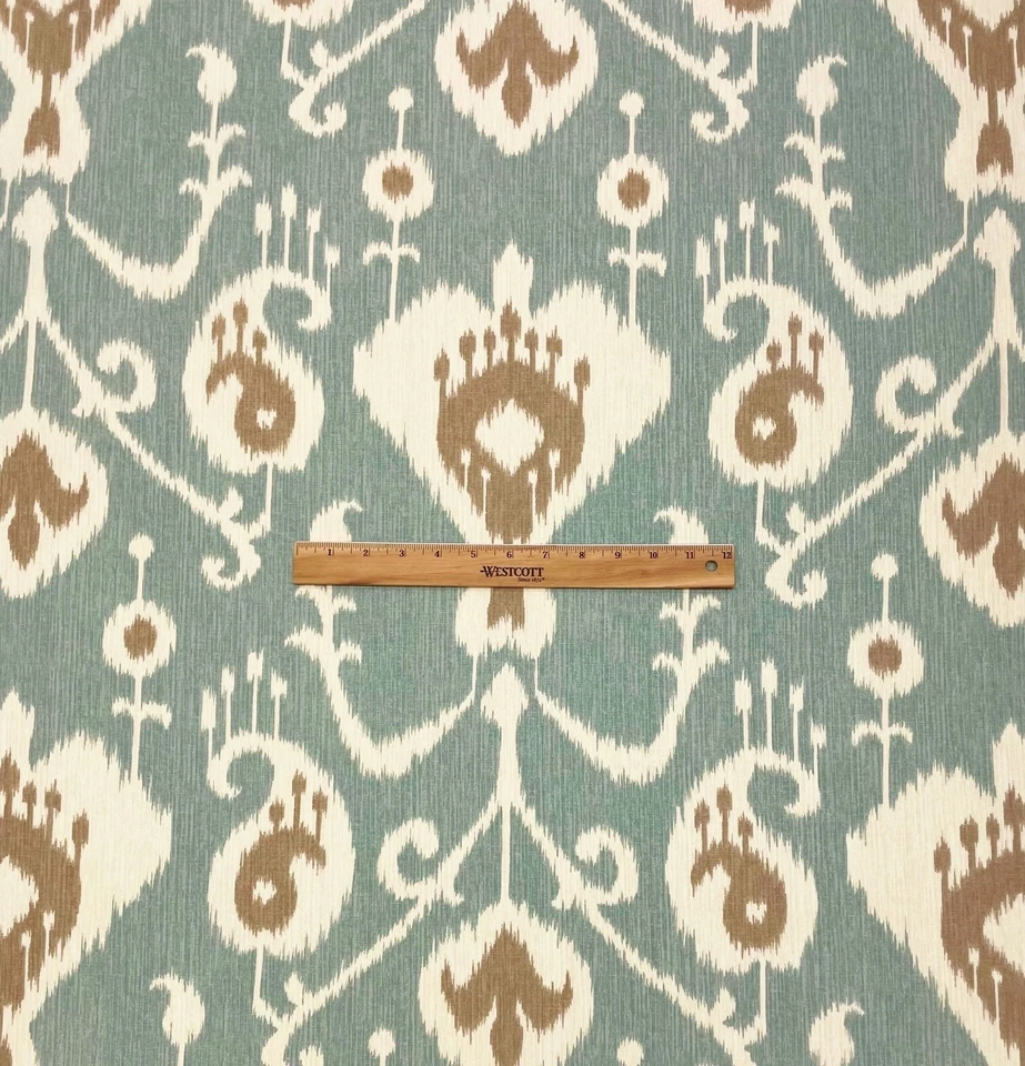 TELA MAGNOLIA HOME JAVA IKAT SPA AZUL 100% ALGODÓN MULTIUSOS POR YARDA 54"W Foto 3 de 4