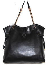Tory Burch Thea Slouchy Chain Tote bag, Black 598 see condition 