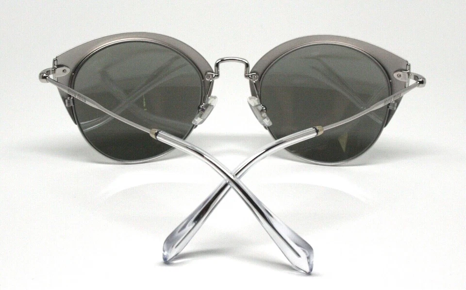 Gafas de sol Miu Miu MU53R VAE PLATEADAS ESPEJOS nuevas auténticas 52 Foto 2 de 4