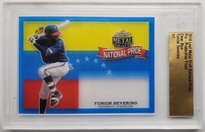 2018 Leaf Metal Draft NP Pre-Product Proof Clear Red Yunior Severino  RC 1/1