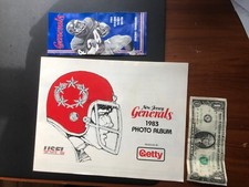 1983 USFL Football New Jersey Generals Photo Album Herschel Walker College HOF &