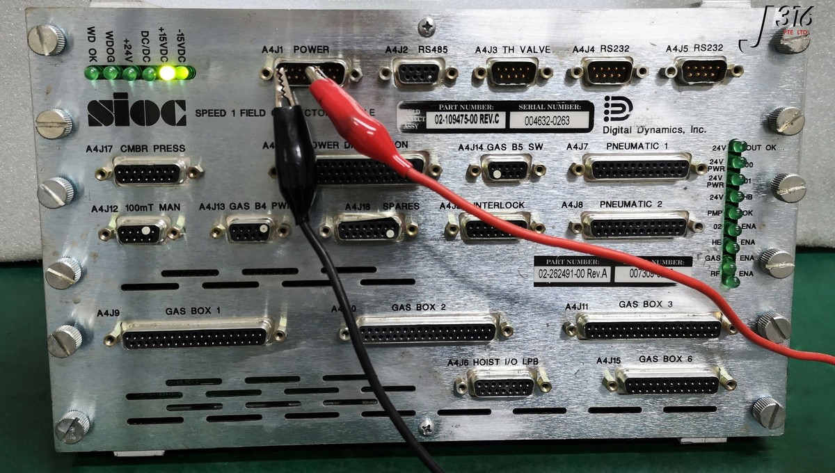 You 16345 NOVELLUS SIOC SPEED1 FIELD CONNECTOR MOD P/N: 02-109475-00