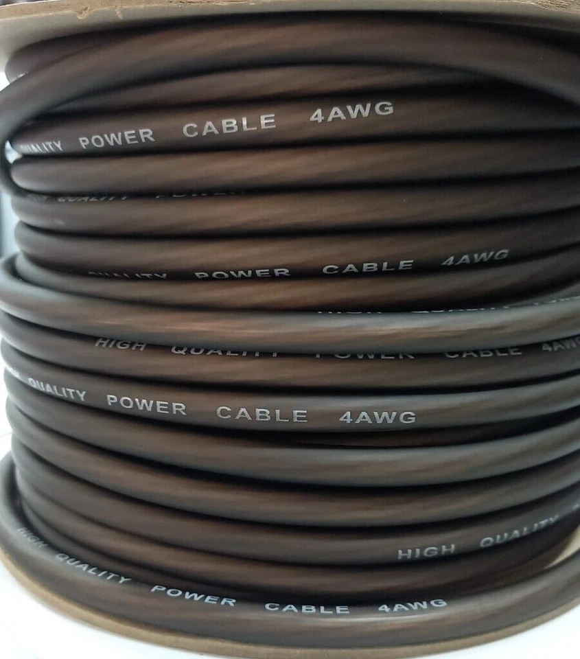 Cavo di Alimentazione Flessibile per Amplificatori 4AWG 21mm² Rosso o Nero - Imagen 3 de 4
