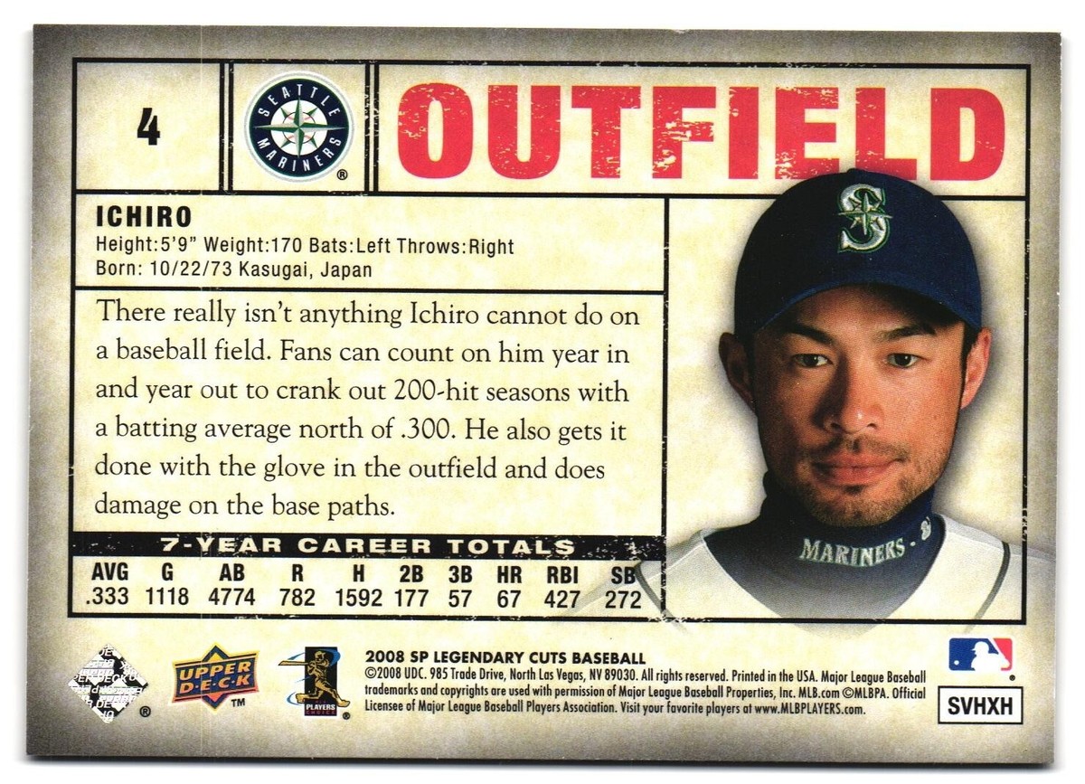 その他 2008 UPPERDECK PRINTING PLATE ICHIRO 2008 UPPERDECK PRINTING PLATE ICHIRO 【公式通販】