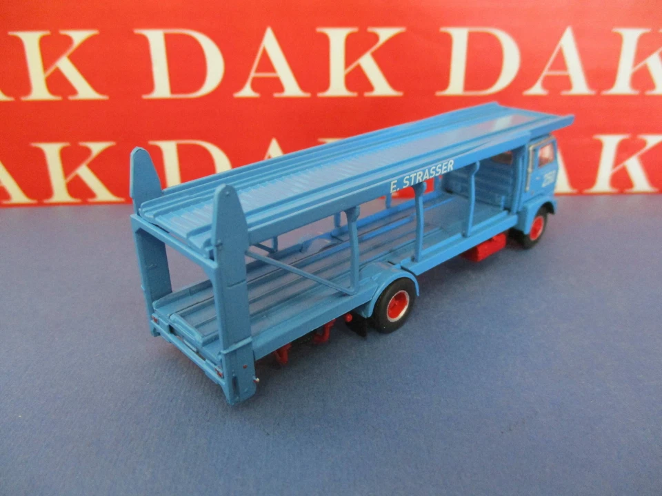 1/87 Modellino Camion Truck Fiat 640 Bisarca Autotrasporti Strasser by Brekina - Immagine 3 di 4