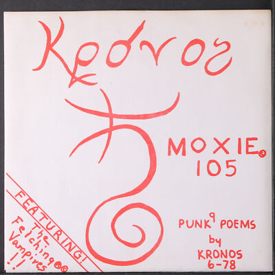 Kronos: 9 Punk Poems Moxie 7 '' Einzel 45 RPM