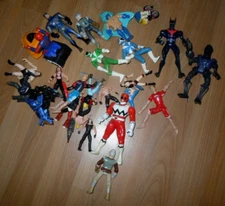 ASSORTED ACTION FIGURES 20+ PRE- OWNED POWER RANGERS AND MORE