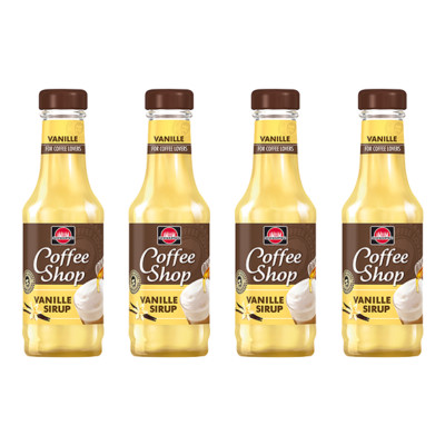 Schwartau Coffee Shop Sirup Vanille, 200ml, 4er Pack
