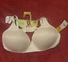 Fruit of The Loom 96248 Fiber Fill Wirefree Bra 38 C White 38c for sale  online