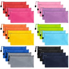 24pcs Pencil Pouch Bulk A6 Size Zipper Pencil Pouches Pencil Case Waterproof ...