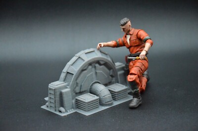 STAR WARS INDUSTRIAL GENERATOR SCI FI 3 3/4'' FIGURE CUSTOM DIORAMA 1:18 MECH