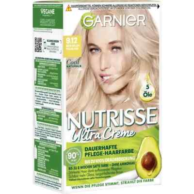 Garnier Nutrisse Ultra Crème  Haarfarbe 9.12 Sehr Helles Perlblond