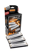 Hohner Special 20 Harmonica 3 piece Pro Pack keys of G,C,A