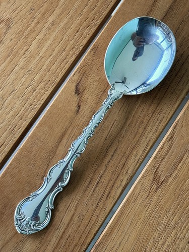6 1/4" Gorham Strasbourg Sterling Silver Cream Soup Spoon Round NO MONO +