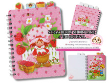 Strawberry Shortcake Tab Journal Notebook 7in W x 9.in BRAND NEW