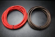 4 GAUGE WIRE 5 FT RED 5FT BLACK SUPERFLEX STRANDED POWER GROUND CABLE AMP AWG
