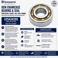 Husqvarna 562 XP Crankshaft Bearing & Seal Set 550XP Mark II 525434205