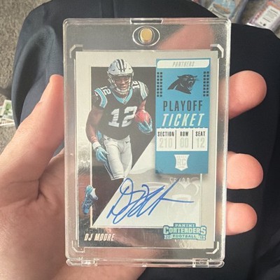 Panini 2018 Contenders D.J. Moore Rookie Ticket RPS Playoff Auto 56/99 #107