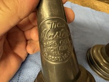 2 Vintage Oil Bottle Metal Spouts.  The Maste...